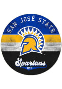 KH Sports Fan San Jose State Spartans 20x20 Retro Multi Color Circle Sign