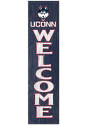 KH Sports Fan UConn Huskies 12x48 Welcome Leaning Sign