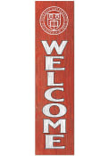 KH Sports Fan Cornell Big Red 11x46 Welcome Leaning Sign