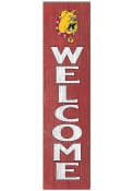 KH Sports Fan Ferris State Bulldogs 12x48 Welcome Leaning Sign