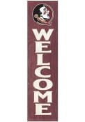 KH Sports Fan Florida State Seminoles 12x48 Welcome Leaning Sign