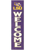 KH Sports Fan LSU Tigers 12x48 Welcome Leaning Sign