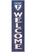 KH Sports Fan Pennsylvania Quakers 12x48 Welcome Leaning Sign