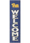 KH Sports Fan Pitt Panthers 12x48 Welcome Leaning Sign