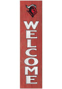 KH Sports Fan Rutgers Scarlet Knights 12x48 Welcome Leaning Sign