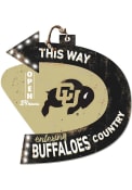 KH Sports Fan Colorado Buffaloes This Way Arrow Sign