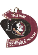 KH Sports Fan Florida State Seminoles This Way Arrow Sign