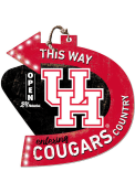 KH Sports Fan Houston Cougars This Way Arrow Sign