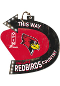 KH Sports Fan Illinois State Redbirds This Way Arrow Sign