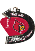 KH Sports Fan Louisville Cardinals This Way Arrow Sign