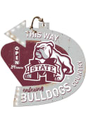 KH Sports Fan Mississippi State Bulldogs This Way Arrow Sign