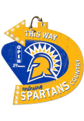 KH Sports Fan San Jose State Spartans This Way Arrow Sign