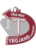 KH Sports Fan Troy Trojans This Way Arrow Sign