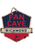 KH Sports Fan Richmond Spiders Fan Cave Rustic Badge Sign
