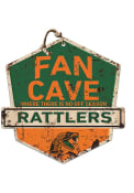 KH Sports Fan Florida A&M Rattlers Fan Cave Rustic Badge Sign