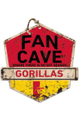 KH Sports Fan Pitt State Gorillas Fan Cave Rustic Badge Sign