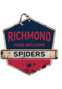 KH Sports Fan Richmond Spiders Fans Welcome Rustic Badge Sign