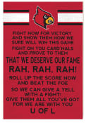 KH Sports Fan Louisville Cardinals 35x24 Fight Song Sign