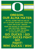 KH Sports Fan Oregon Ducks 35x24 Fight Song Sign
