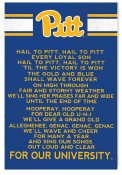 KH Sports Fan Pitt Panthers 35x24 Fight Song Sign
