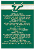 KH Sports Fan South Florida Bulls 35x24 Fight Song Sign