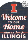 KH Sports Fan Illinois Fighting Illini 16x22 Indoor Outdoor Marquee Sign