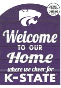 Purple K-State Wildcats 16x22 Indoor Outdoor Marquee Sign