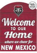 KH Sports Fan New Mexico Lobos 16x22 Indoor Outdoor Marquee Sign