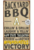 KH Sports Fan Appalachian State Mountaineers 11x20 Indoor Outdoor BBQ Sign