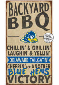 KH Sports Fan Delaware Fightin' Blue Hens 11x20 Indoor Outdoor BBQ Sign