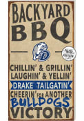 KH Sports Fan Drake Bulldogs 11x20 Indoor Outdoor BBQ Sign