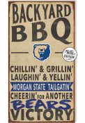 KH Sports Fan Morgan State Bears 11x20 Indoor Outdoor BBQ Sign