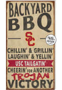 KH Sports Fan USC Trojans 11x20 Indoor Outdoor BBQ Sign