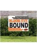 Oklahoma State Cowboys 18x24 Retro School Bound Yard Sign