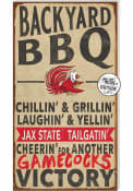 KH Sports Fan Jacksonville State Gamecocks 11x20 Indoor Outdoor BBQ Sign