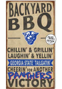 KH Sports Fan Georgia State Panthers 11x20 Indoor Outdoor BBQ Sign
