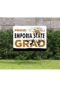 Emporia State Hornets 18x24 Proud Grad Logo Yard Sign