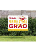 Ferris State Bulldogs 18x24 Proud Grad Logo Yard Sign