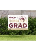 Florida State Seminoles 18x24 Proud Grad Logo Yard Sign