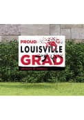 Louisville Cardinals 18x24 Proud Grad Logo Yard Sign