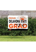 Oklahoma State Cowboys 18x24 Proud Grad Logo Yard Sign