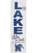 KH Sports Fan Memphis Tigers 35x10 Lake Life is Best Indoor Outdoor Sign