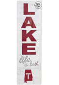 KH Sports Fan Troy Trojans 35x10 Lake Life is Best Indoor Outdoor Sign
