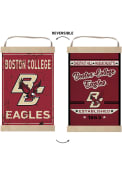 KH Sports Fan Boston College Eagles Faux Rusted Reversible Banner Sign