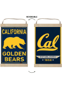 KH Sports Fan Cal Golden Bears Faux Rusted Reversible Banner Sign