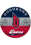 KH Sports Fan Duquesne Dukes 20x20 Retro Multi Color Circle Sign