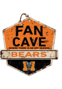 KH Sports Fan Mercer Bears Fan Cave Rustic Badge Sign