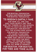 KH Sports Fan Boston College Eagles 35x24 Fight Song Sign