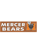 KH Sports Fan Mercer Bears 35x10 Indoor Outdoor Colored Logo Sign