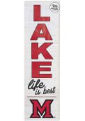 KH Sports Fan Miami RedHawks 35x10 Lake Life is Best Indoor Outdoor Sign